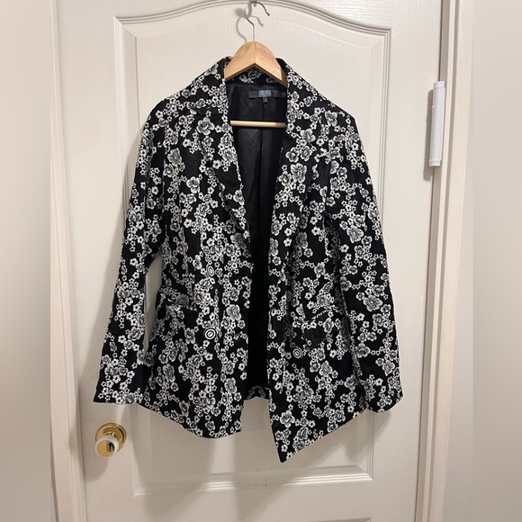 Black and white Anthropologie blazer - Picture 1 of 3